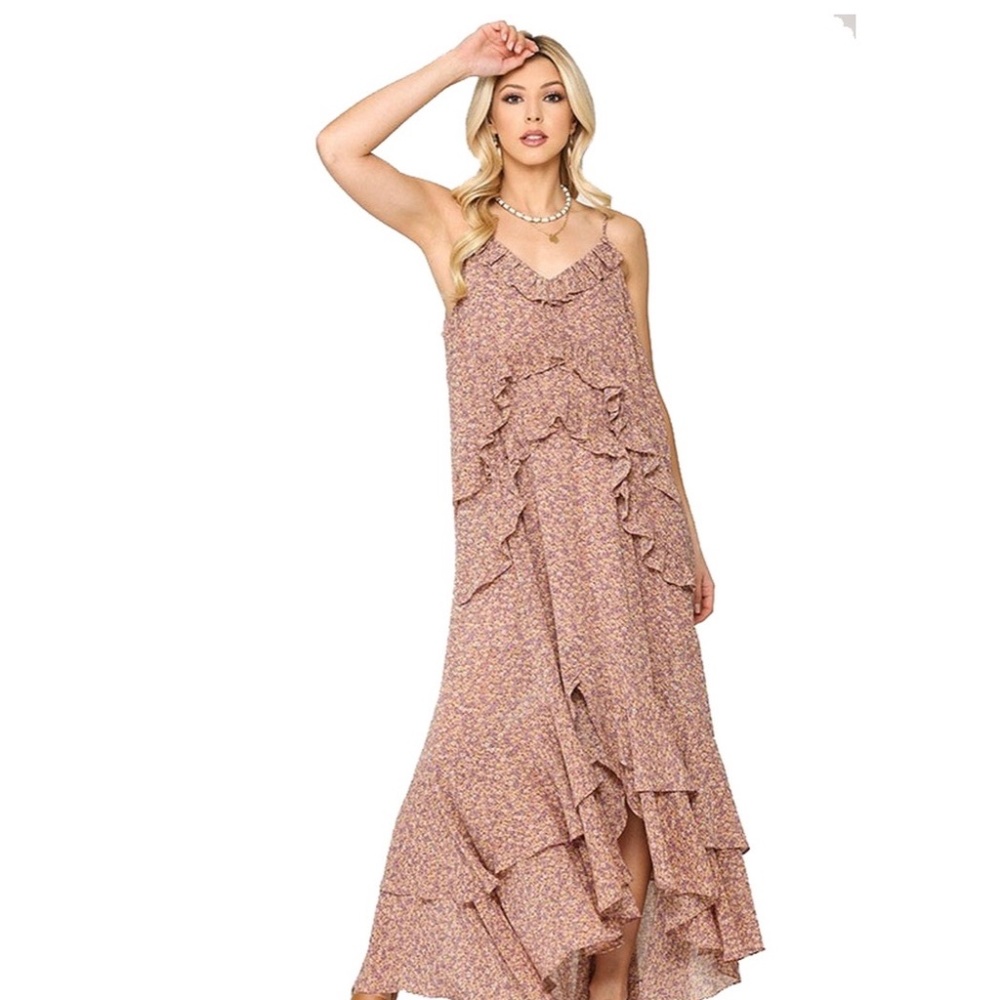 Floral Hi-Low Maxi